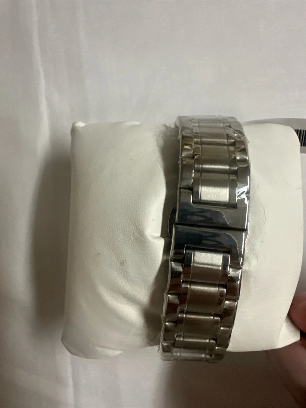 Montres Prestige Silver Chronograph style Watch - White Dial